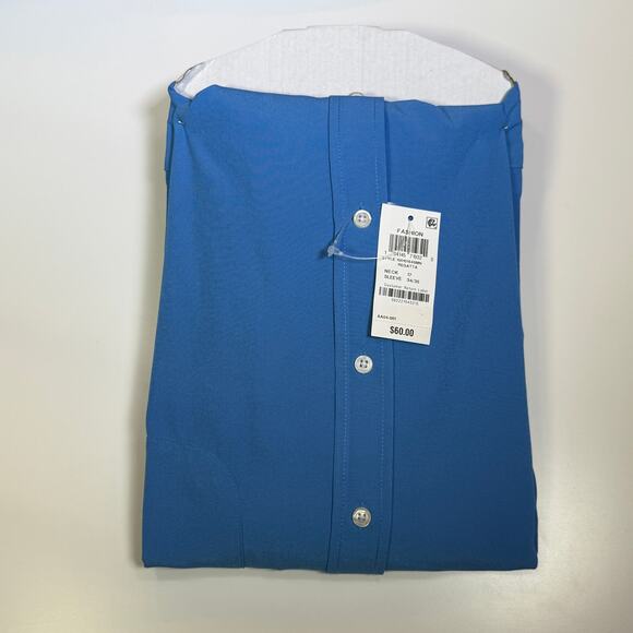 Club Room Men's Regular Fit Solid Dress Shirt, Regatta 17 34-35 $60 - Picture 5 of 6